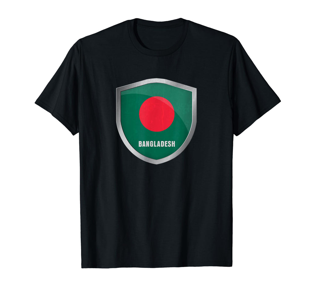 Bangladesh Flag Badge Soccer Fans T-Shirt - Minimalist Print Men Women - T-Shirt, Sweatshirt, Hoodie