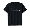 Hrvatska Simple Love Croatian Flag Heart T-Shirt - Unique Graphic Unisex - T-Shirt, Sweatshirt, Hoodie