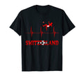 Switzerland Soccer Heartbeat Ekg T-Shirt - Custom Art Print for Adults - T-Shirt, Sweatshirt, Hoodie