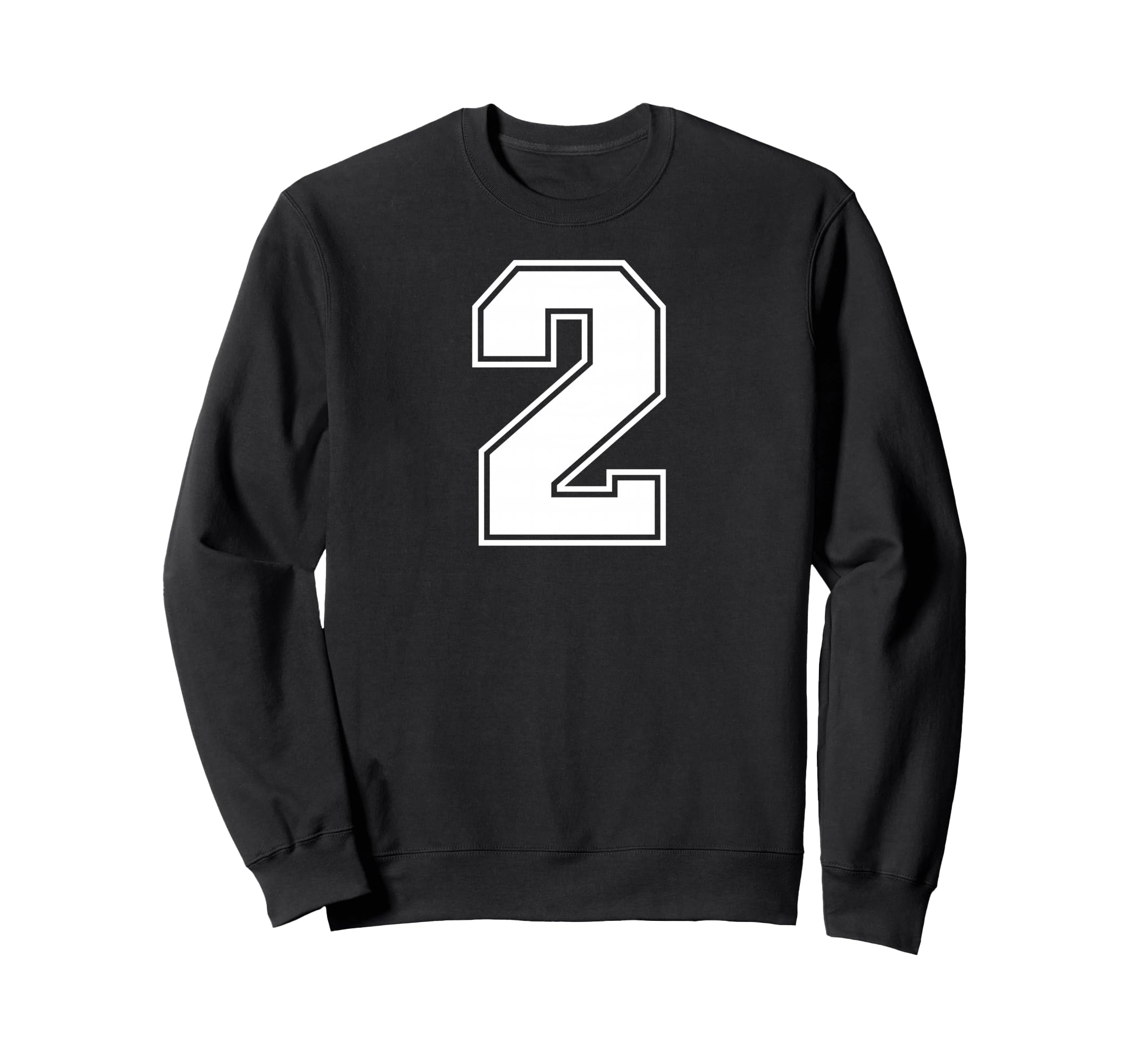 2 Number Two Team Sports Sweatshirt - Casual Everyday Wear for Adults - T-Shirt, Sweatshirt, Hoodie