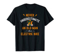 Mens Electric Bike E Bike Old Funny T-Shirt - Casual Everyday Wear Unisex - T-Shirt, Sweatshirt, Hoodie