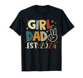 Dad Est 2024 Father And Daughter Happy T-Shirt - Fun Novelty Design Unisex - T-Shirt, Sweatshirt, Hoodie