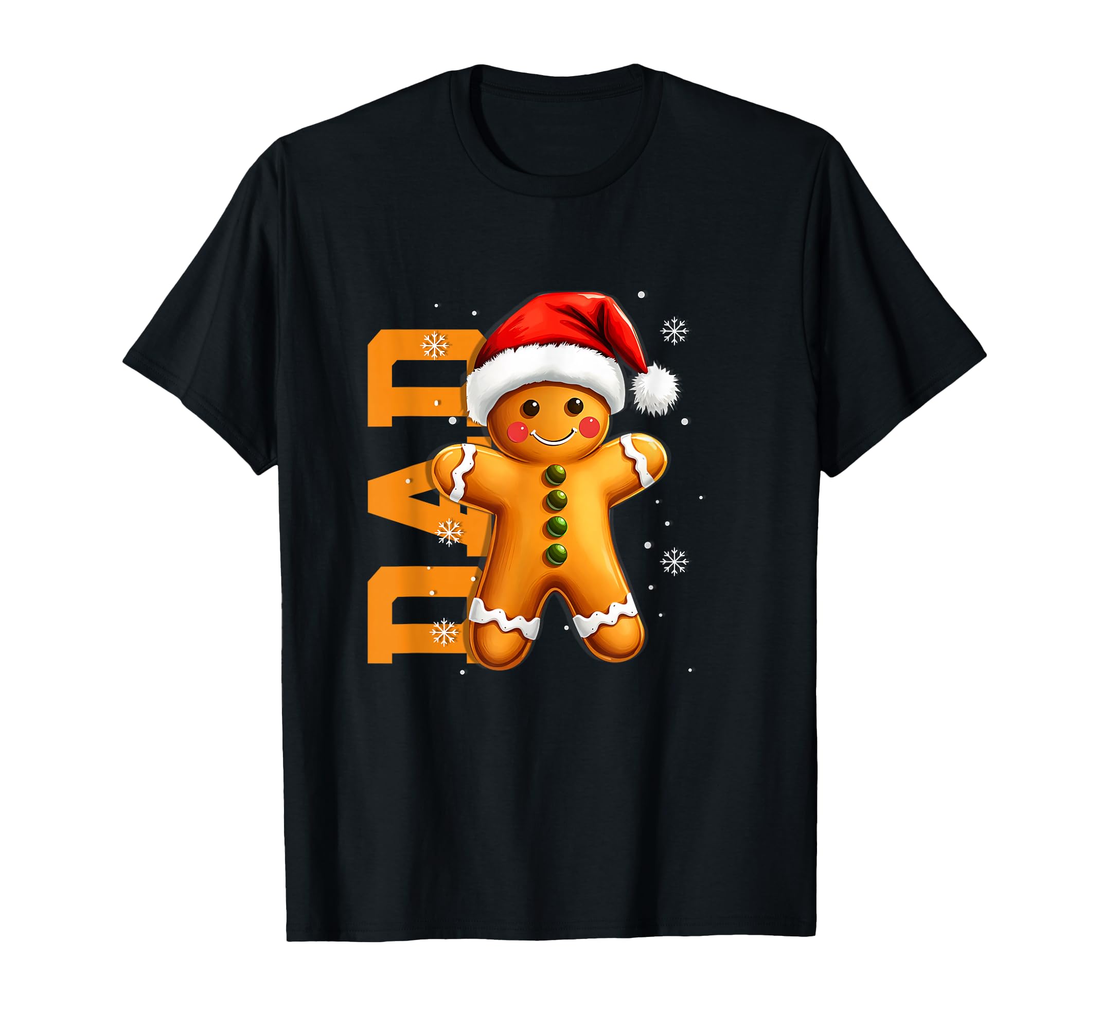 Gingerbread Dad Santa Hat Matching T-Shirt - Unique Graphic for Adults - T-Shirt, Sweatshirt, Hoodie