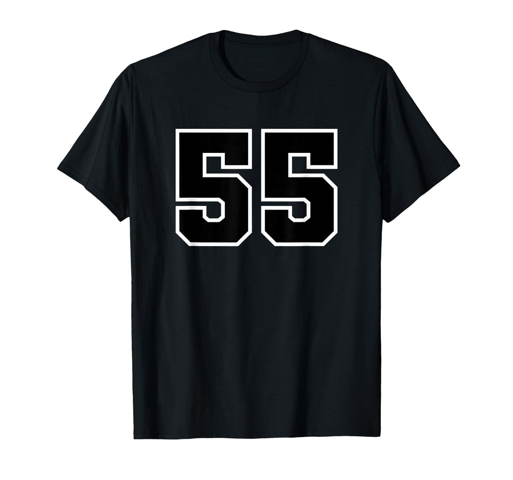 Sport Team Number 55 T-Shirt - Trendy Graphic for Adults - T-Shirt, Sweatshirt, Hoodie