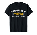 Grumpy Old Vet Fathers Day Military T-Shirt - Novelty Apparel Men Women - T-Shirt, Sweatshirt, Hoodie