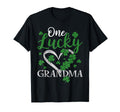 One Lucky Grandma Irish Green Heart T-Shirt - Novelty Apparel Men Women - T-Shirt, Sweatshirt, Hoodie