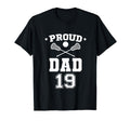 Proud Lacrosse Dad Number 19 T-Shirt - Custom Art Print Men Women - T-Shirt, Sweatshirt, Hoodie