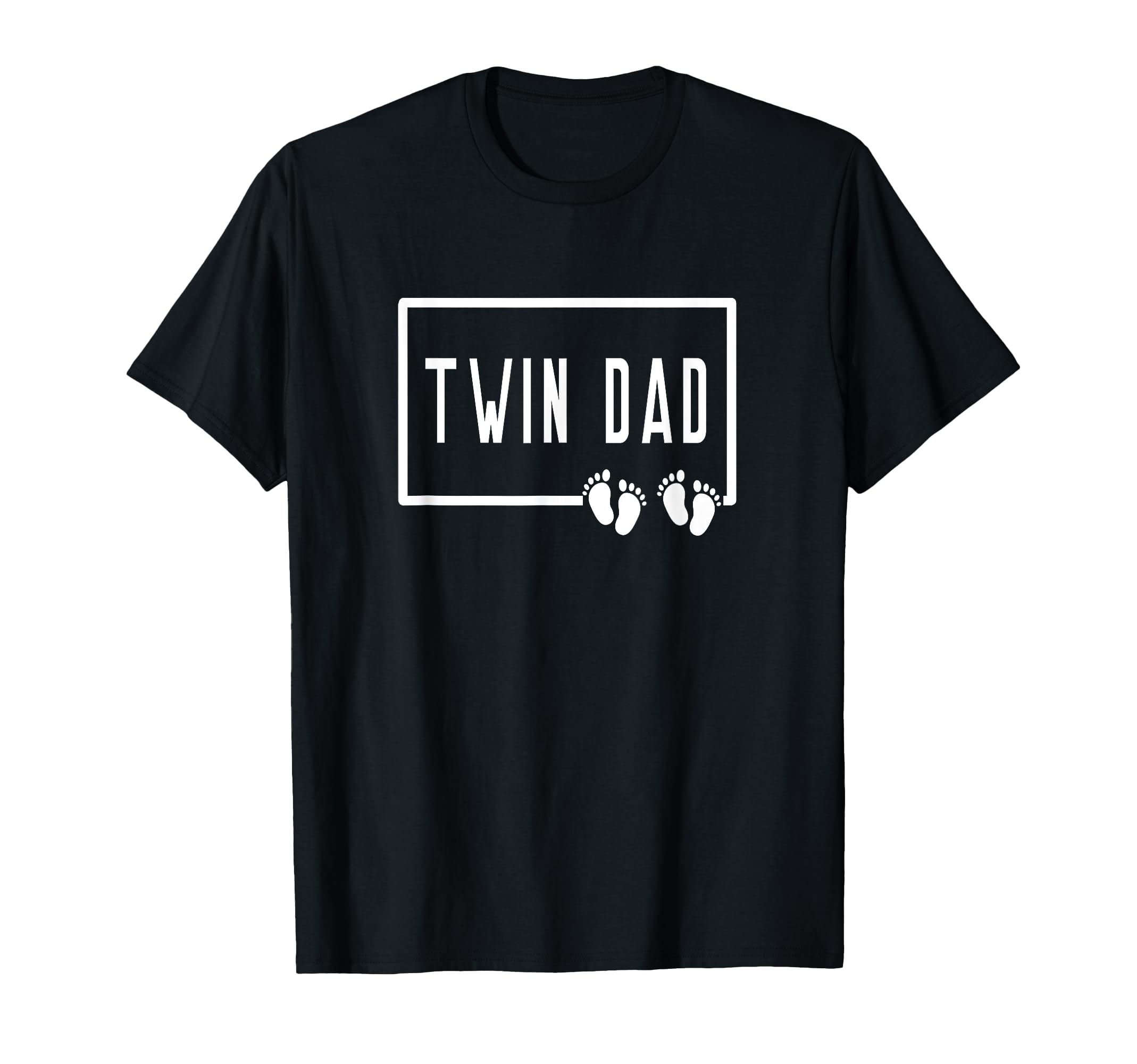 Dad Twins 2 Two Children Papa Daddy T-Shirt - Custom Art Print for Adults - T-Shirt, Sweatshirt, Hoodie