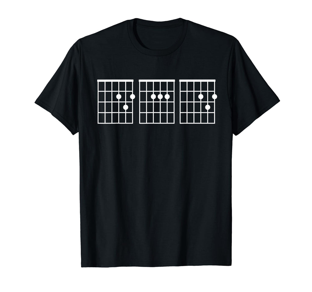Dad Guitar Chord Music Lover Musician T-Shirt - Unique Graphic Men Women - T-Shirt, Sweatshirt, Hoodie