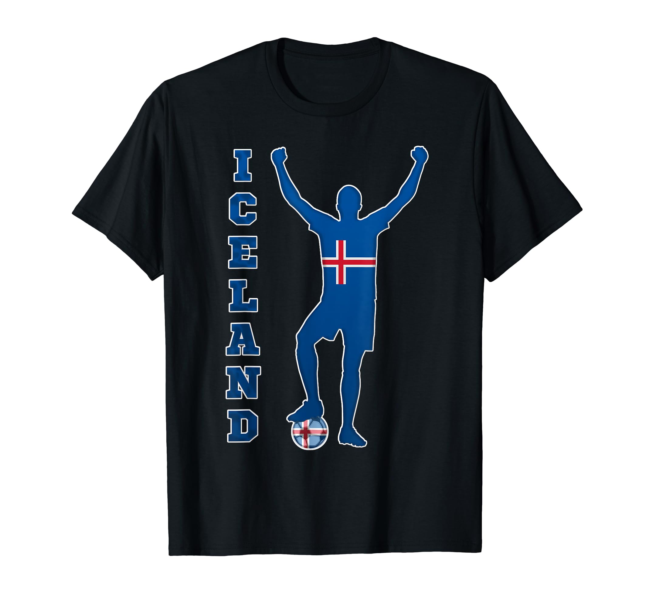 Iceland Futbol Football Soccer Team T-Shirt - Graphic Print for Adults - T-Shirt, Sweatshirt, Hoodie