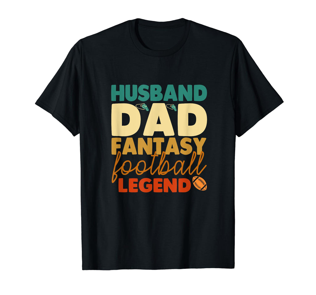 Mens Husband Dad Fantasy Football T-Shirt - Custom Art Print for Adults - T-Shirt, Sweatshirt, Hoodie
