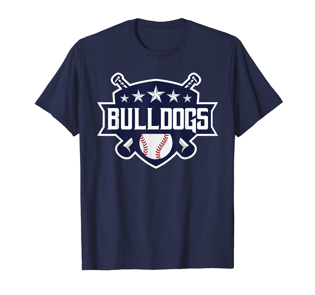 Bulldogs Blue Baseball Game Day Stars T-Shirt - Aesthetic Graphic Unisex - T-Shirt, Sweatshirt, Hoodie
