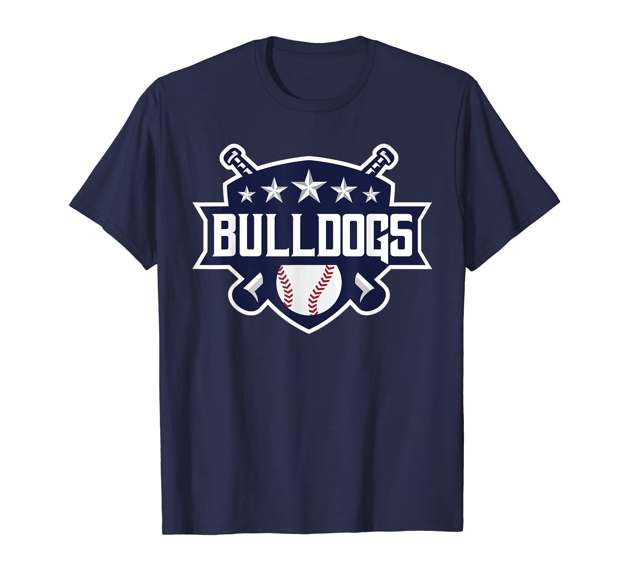 Bulldogs Blue Baseball Game Day Stars T-Shirt - Aesthetic Graphic Unisex - T-Shirt, Sweatshirt, Hoodie