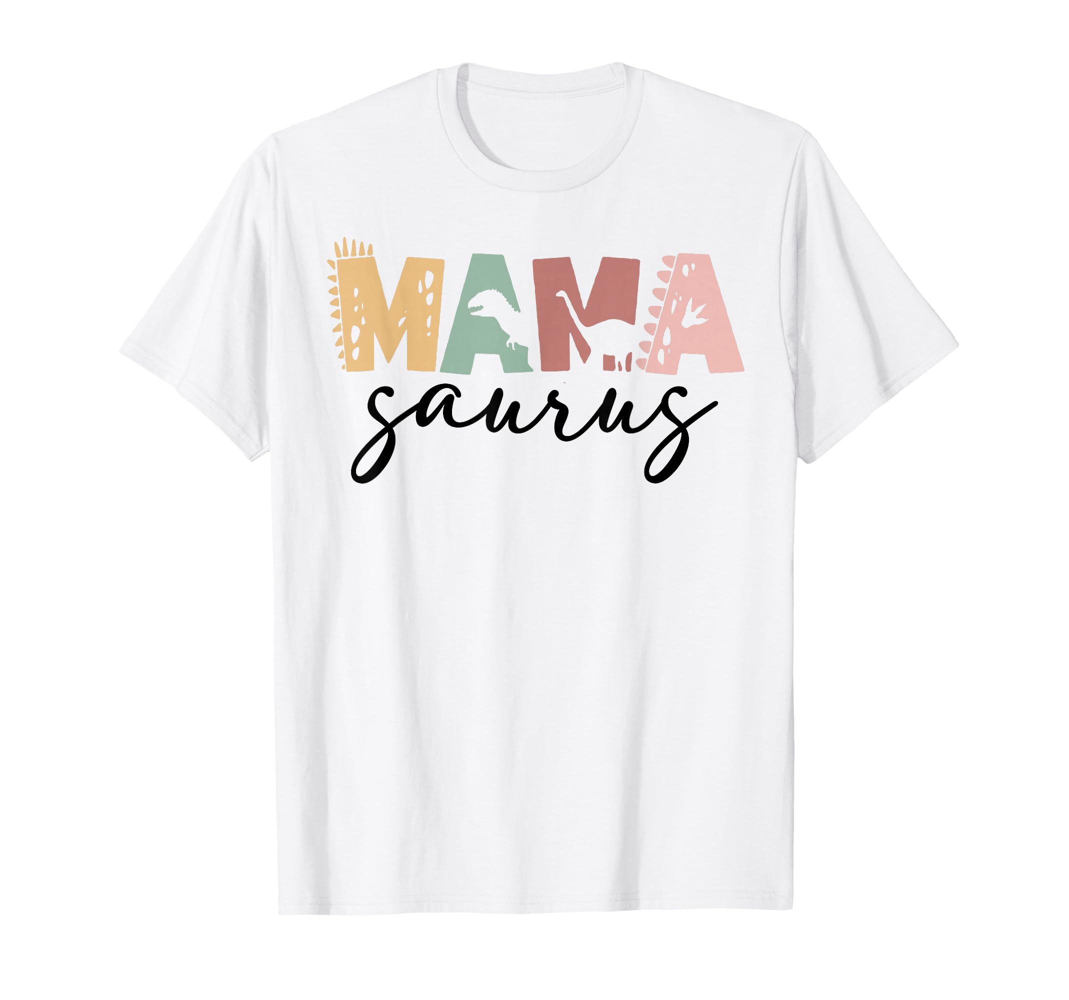 Mama Saurus Mom Dad Dinosaur Three Rex T-Shirt - Custom Art Print Unisex - T-Shirt, Sweatshirt, Hoodie