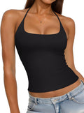Womens Sexy Halter Backless Tank Tops Basic Double - Adult & Kids T-Shirts, Sweatshirts & Hoodies apparel design preview 1