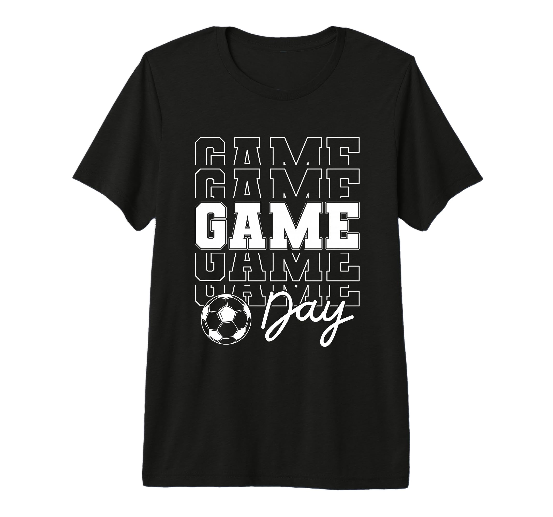 Game Day Soccer Enthusiast Tri Blend T-Shirt - Minimalist Print Unisex - T-Shirt, Sweatshirt, Hoodie