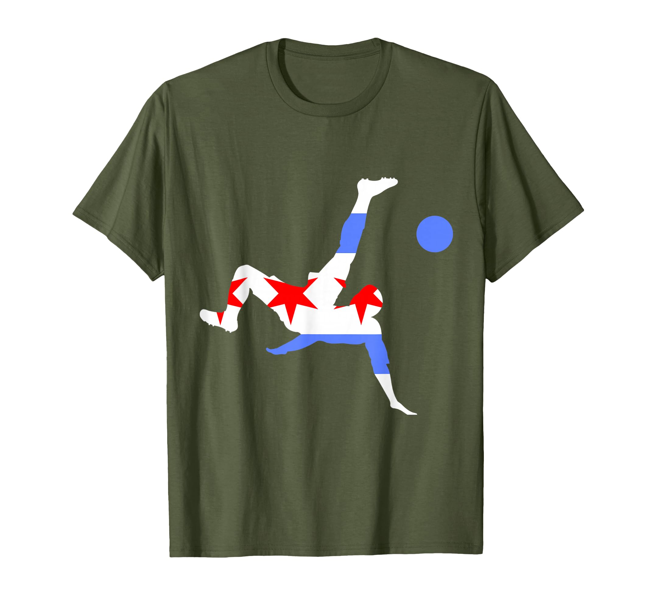 Chicago Bicycle Kick Chicago Soccer Player T-Shirt - Novelty Apparel Unisex - T-Shirt, Sweatshirt, Hoodie