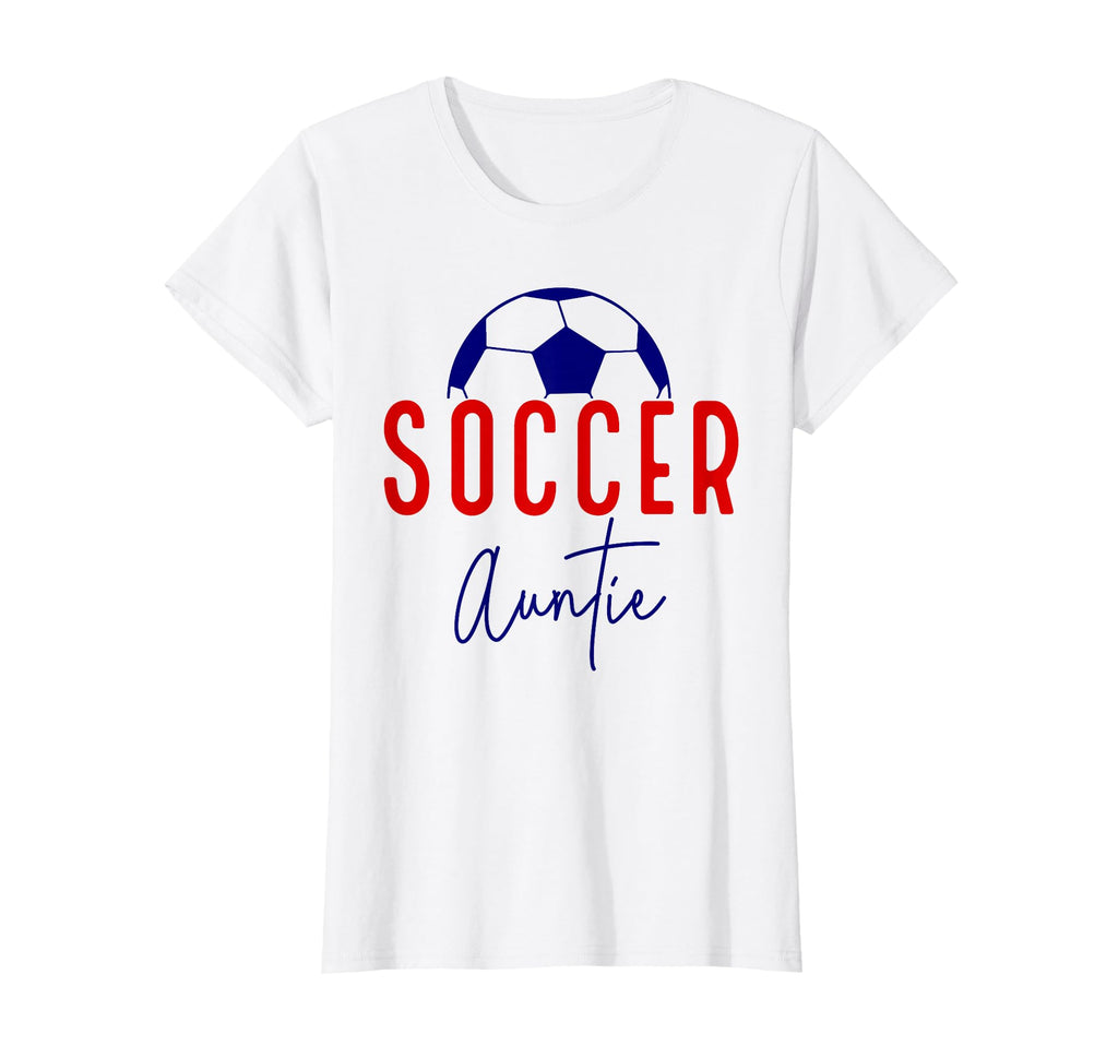 Soccer Auntie Aunt Soccer Ball Support T-Shirt - Trendy Graphic Men Women - T-Shirt, Sweatshirt, Hoodie