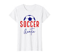 Soccer Auntie Aunt Soccer Ball Support T-Shirt - Trendy Graphic Men Women - T-Shirt, Sweatshirt, Hoodie