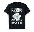 Proud Daddy Twin New Twins Dad Father T-Shirt - Graphic Print for Adults - T-Shirt, Sweatshirt, Hoodie