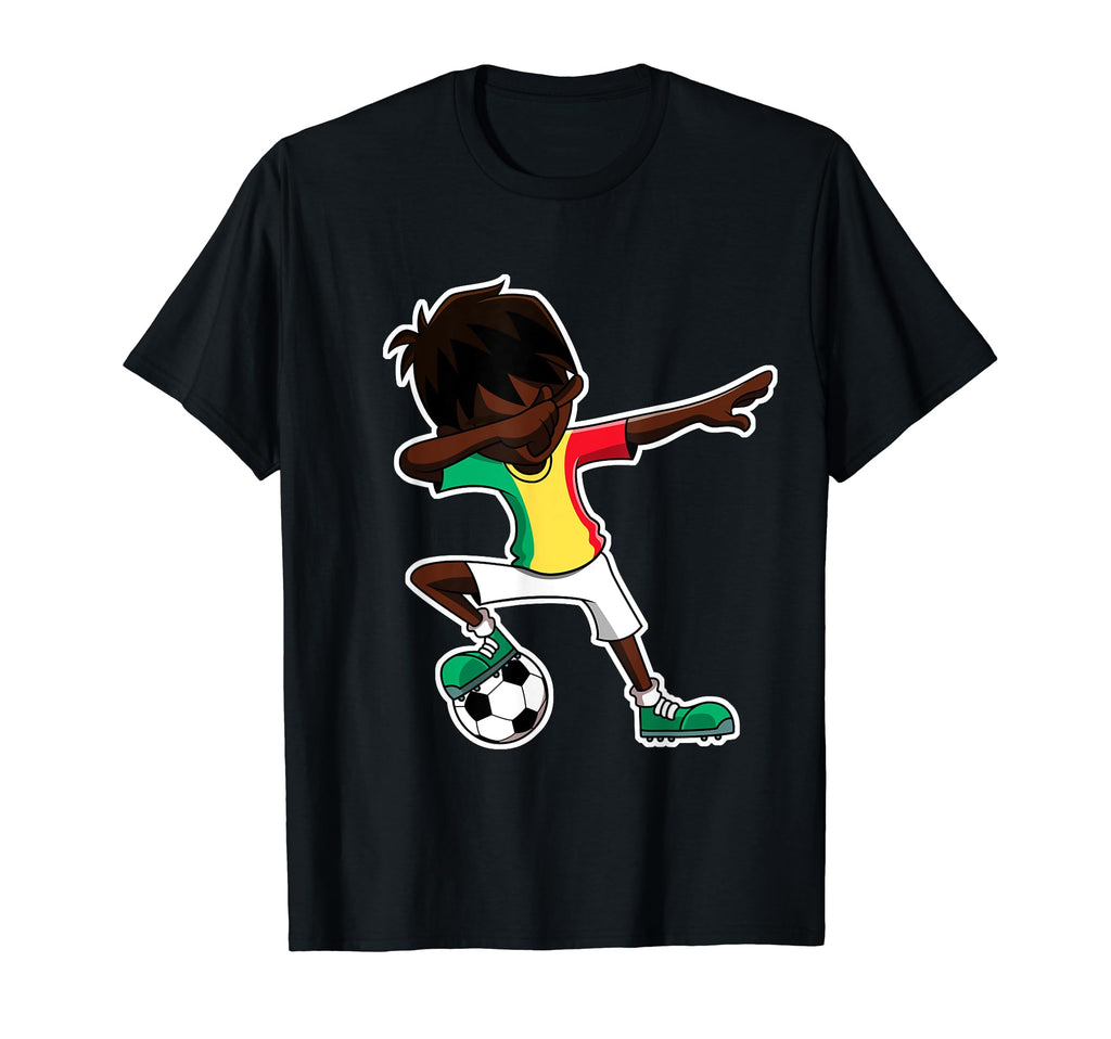 Dabbing Soccer Senegal Senegalese Flag T-Shirt - Custom Art Print Unisex - T-Shirt, Sweatshirt, Hoodie