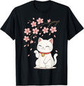 Cat Cherry Blossom Japan Anime - Adult & Kids T-Shirts, Sweatshirts & Hoodies apparel design preview 1