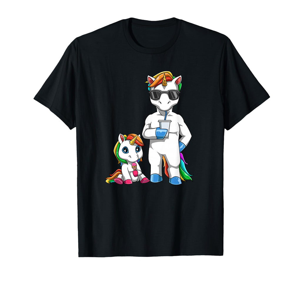 Matching Dad And Unicorn Outfits T-Shirt - Casual Everyday Wear for Adults - T-Shirt, Sweatshirt, Hoodie