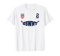 Trinity Rodman 2 White Uswnt T-Shirt - Casual Everyday Wear for Adults - T-Shirt, Sweatshirt, Hoodie