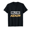 Bald Dad Ninja Funny Daddy T-Shirt - Fun Novelty Design for Adults - T-Shirt, Sweatshirt, Hoodie