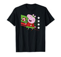 Peppa Pig Portugal Soccer Colors T-Shirt - Streetwear Style Men Women - T-Shirt, Sweatshirt, Hoodie
