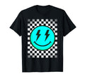 Checkered Pattern Smile Face T-Shirt - Casual Everyday Wear Unisex - T-Shirt, Sweatshirt, Hoodie