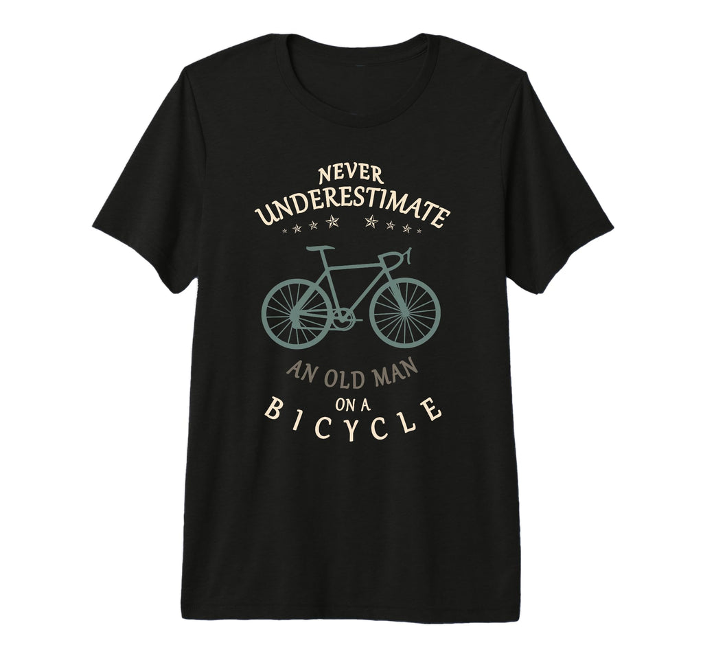 Mens Bike Lovers Never Underestimate Old T-Shirt - Unique Graphic Unisex - T-Shirt, Sweatshirt, Hoodie