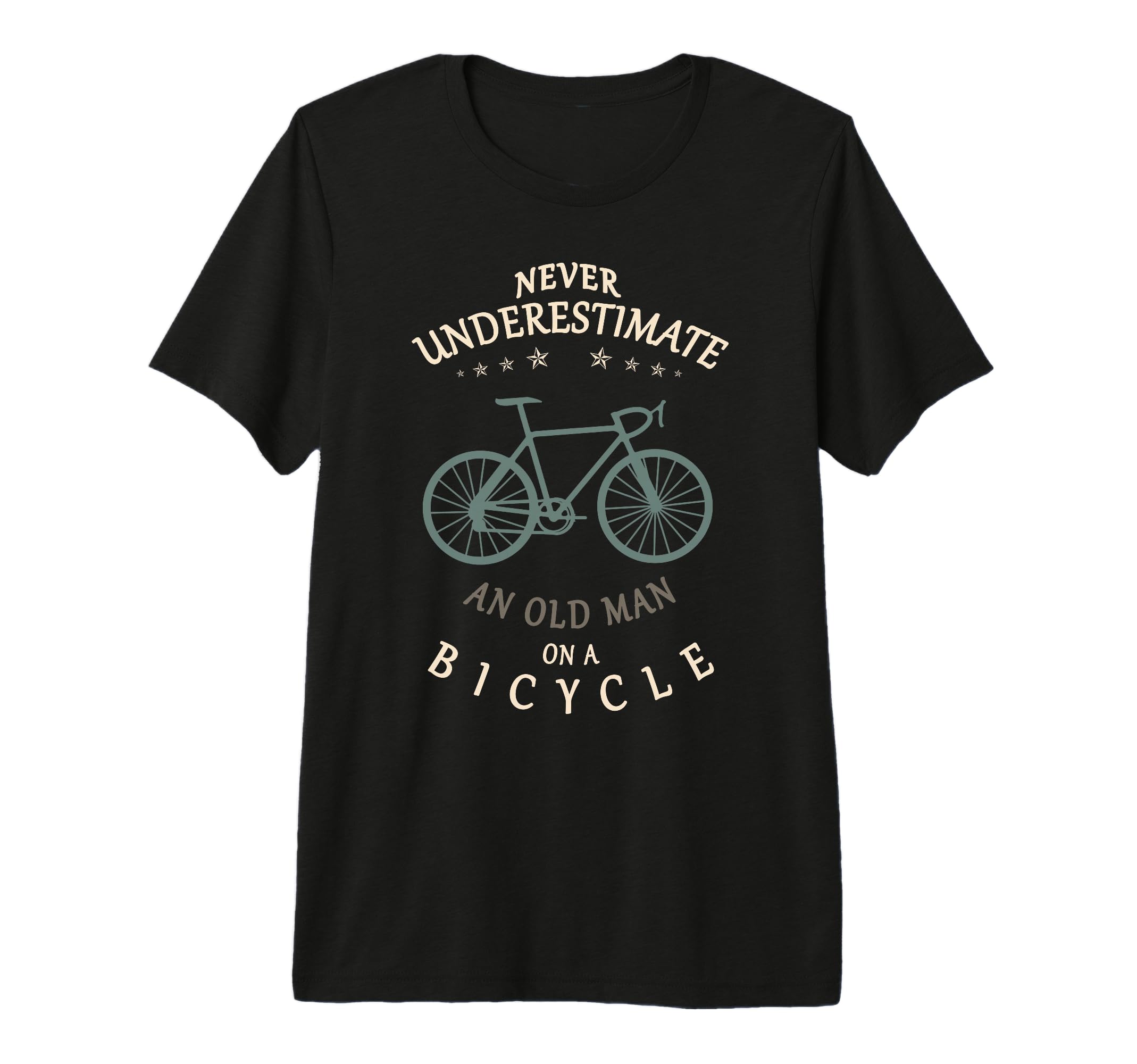 Mens Bike Lovers Never Underestimate Old T-Shirt - Unique Graphic Unisex - T-Shirt, Sweatshirt, Hoodie