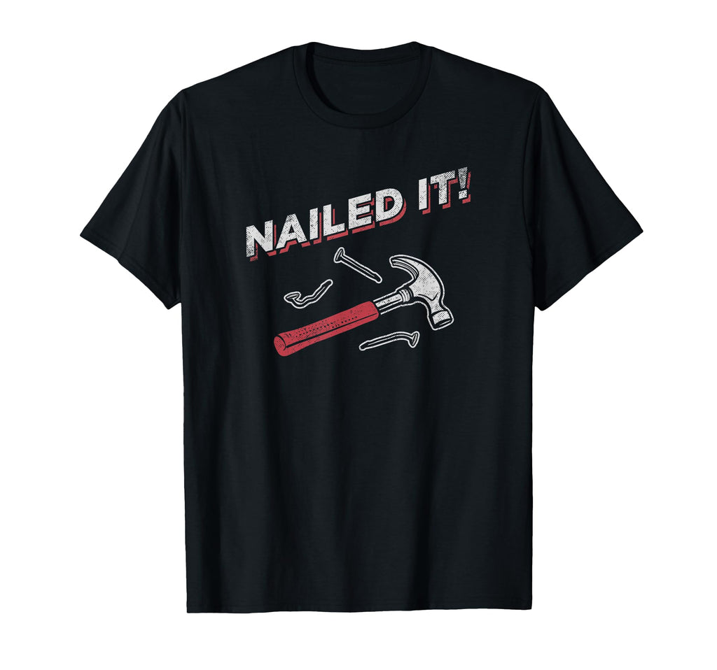 Nailed It Dad Jokes Icon Logo T-Shirt - Casual Everyday Wear Men Women - T-Shirt, Sweatshirt, Hoodie