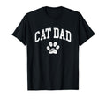 Cat Dad Distressed Funny Cat Paw T-Shirt - Aesthetic Graphic for Adults - T-Shirt, Sweatshirt, Hoodie