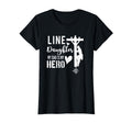 Line Daughter My Dad Is My Hero T-Shirt - Aesthetic Graphic Men Women - T-Shirt, Sweatshirt, Hoodie