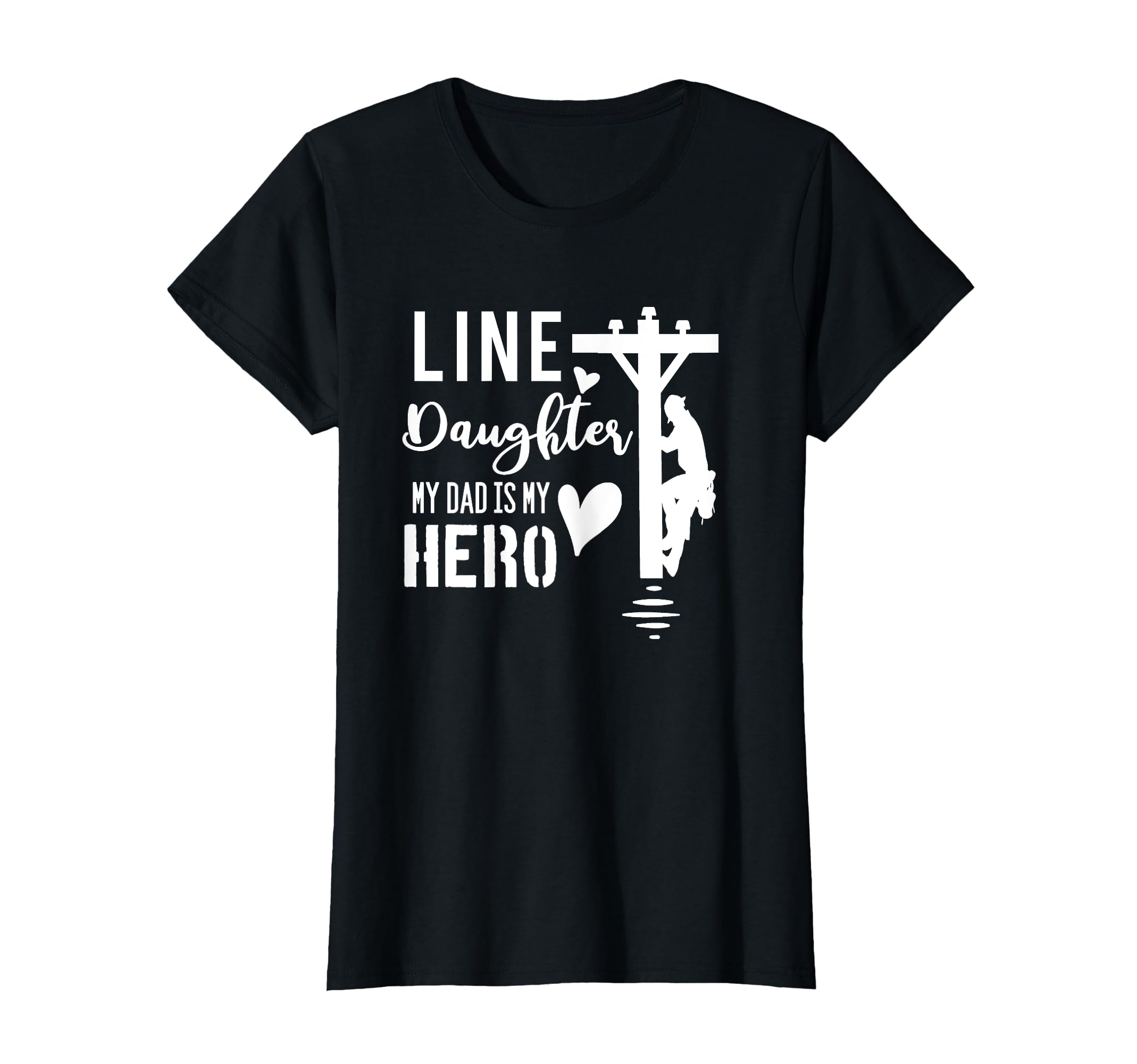 Line Daughter My Dad Is My Hero T-Shirt - Aesthetic Graphic Men Women - T-Shirt, Sweatshirt, Hoodie