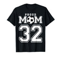 Number 32 Custom Proud Soccer Futbol T-Shirt - Unique Graphic Men Women - T-Shirt, Sweatshirt, Hoodie