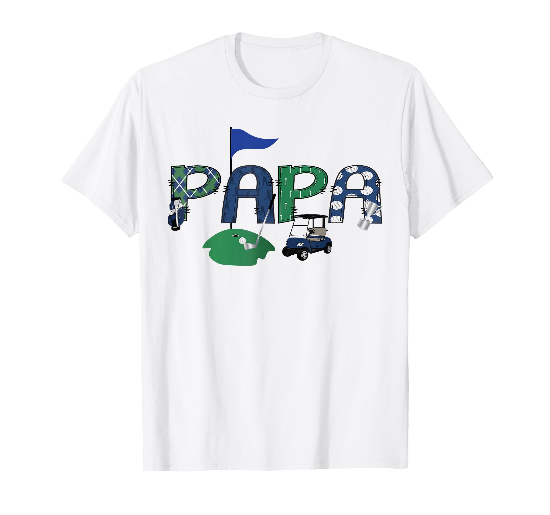 Golf Papa Hole One Golf First Birthday T-Shirt - Trendy Graphic Men Women - T-Shirt, Sweatshirt, Hoodie