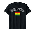 Bolivia Flag Distressed Heritage T-Shirt - Custom Art Print Men Women - T-Shirt, Sweatshirt, Hoodie