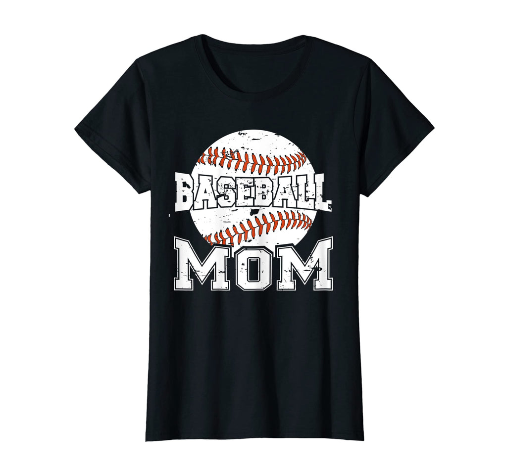 Womens Baseball Mothers Day Funny T-Shirt - Aesthetic Graphic for Adults - T-Shirt, Sweatshirt, Hoodie