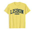 Lisbon Portugal College University T-Shirt - Minimalist Print for Adults - T-Shirt, Sweatshirt, Hoodie