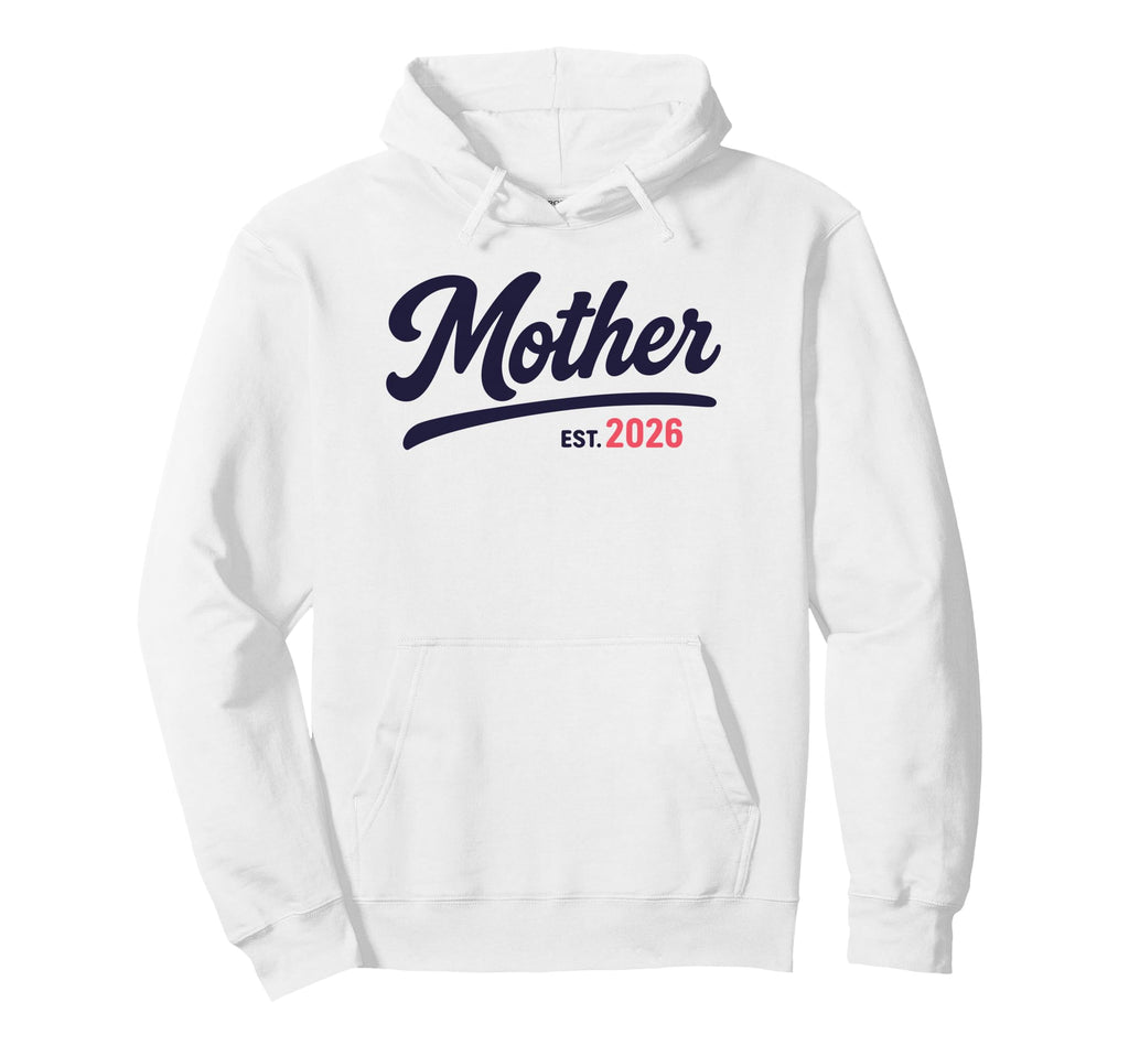 Mom Est 2026 New Moms Dads Matching Hoodie - Minimalist Print Unisex - T-Shirt, Sweatshirt, Hoodie