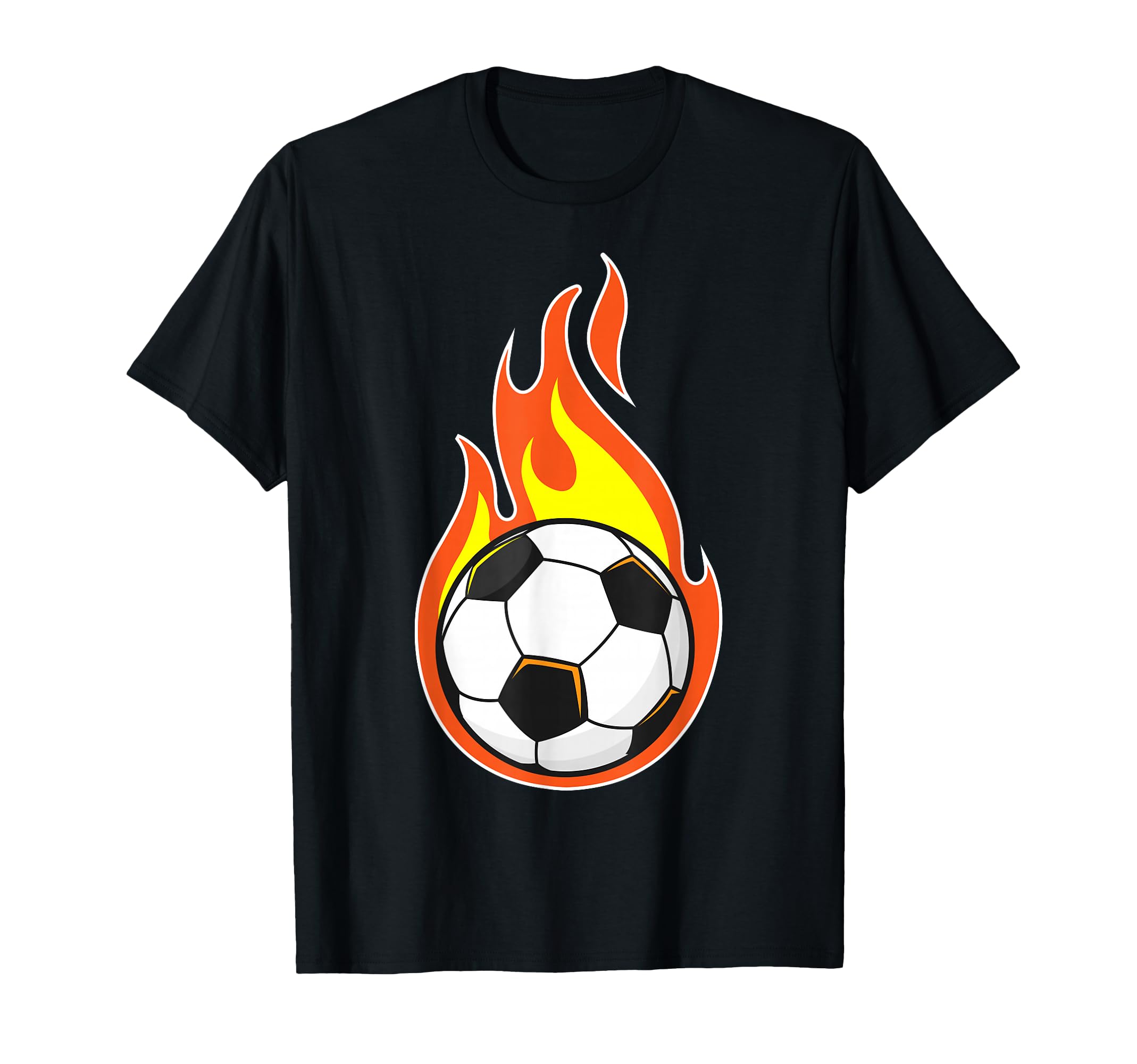 Fire Ball Soccer Player Soccer Sports T-Shirt - Streetwear Style Unisex - T-Shirt, Sweatshirt, Hoodie