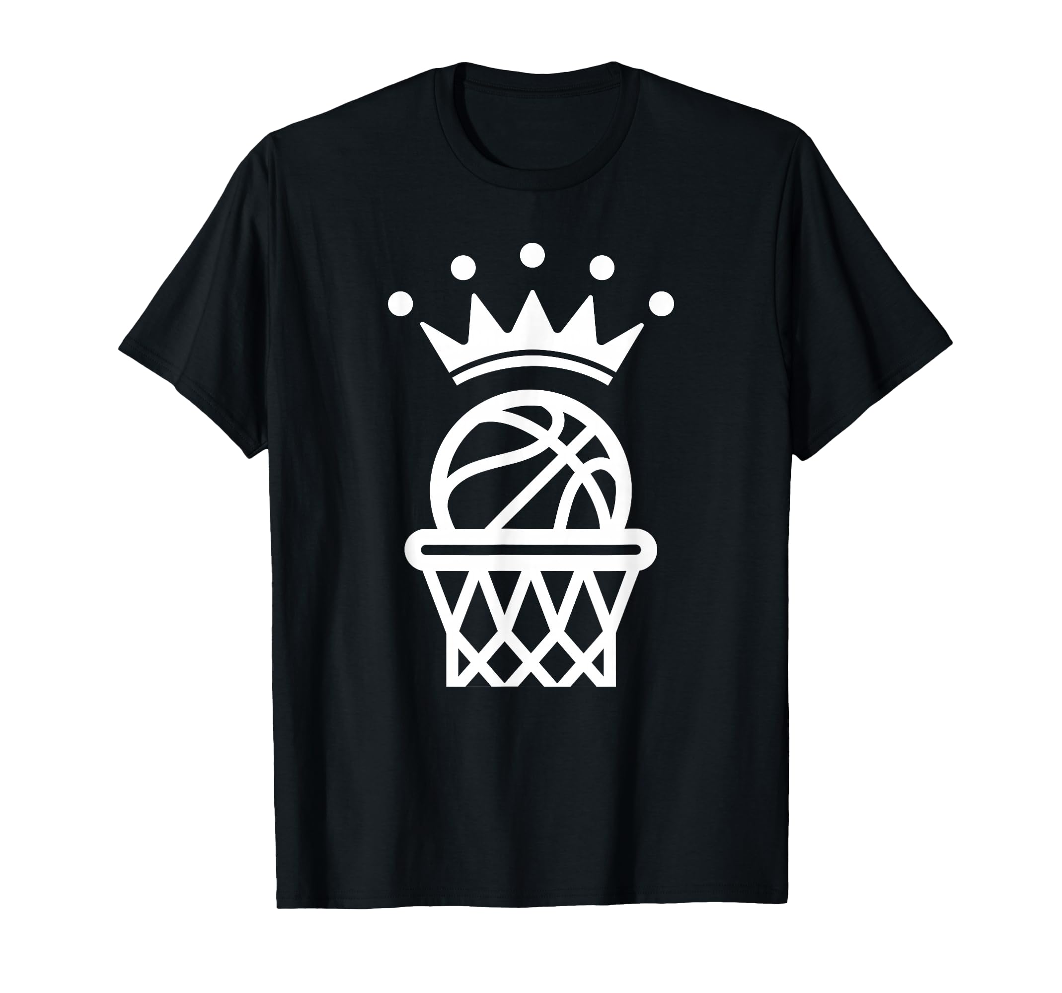 King Crown Basketball Player Funny T-Shirt - Custom Art Print Men Women - T-Shirt, Sweatshirt, Hoodie