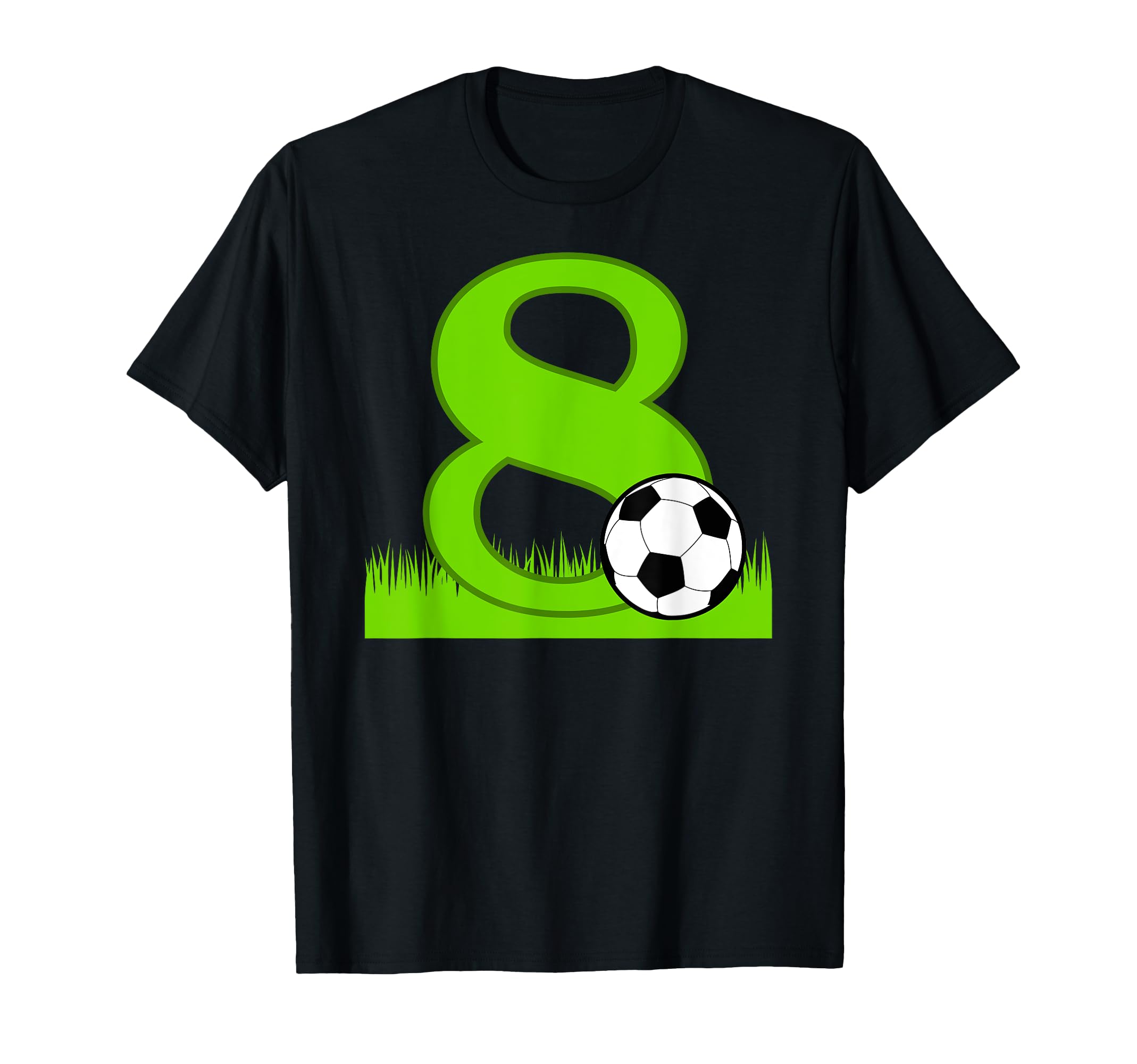 8Th Birthday Soccer 8 Years Old T-Shirt - Minimalist Print Unisex - T-Shirt, Sweatshirt, Hoodie