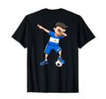 Dabbing Soccer Nicaragua Jersey T-Shirt - Minimalist Print Unisex - T-Shirt, Sweatshirt, Hoodie