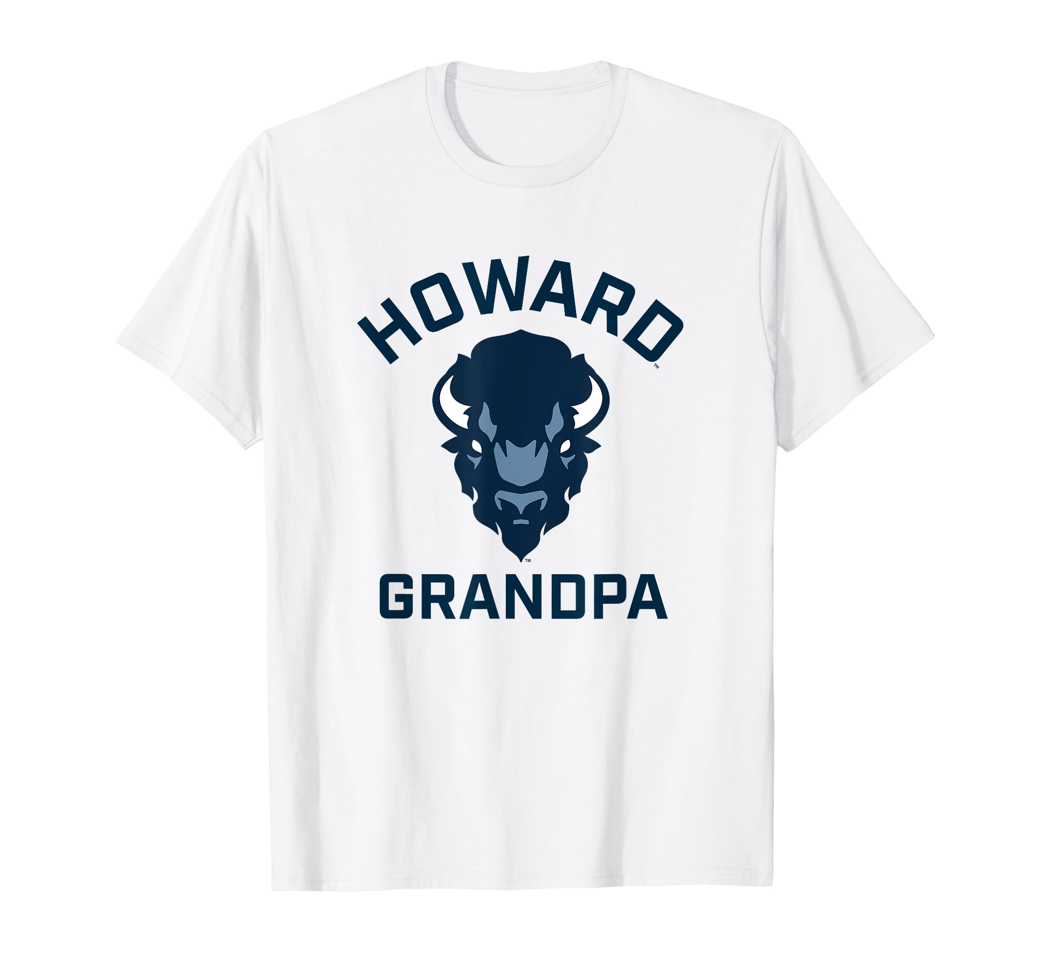 Howard University Bison Arched Grandpa T-Shirt - Minimalist Print Men Women - T-Shirt, Sweatshirt, Hoodie