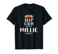 Millie Keep Calm Personalized T-Shirt - Casual Everyday Wear for Adults - T-Shirt, Sweatshirt, Hoodie