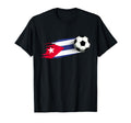 Cuba Flag Cuban Soccer Flag Cuban T-Shirt - Minimalist Print Men Women - T-Shirt, Sweatshirt, Hoodie